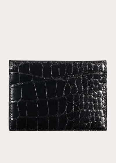 Men's Ralph Lauren Alligator Card Holder | 653814MLB